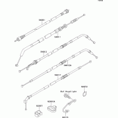 Схема вузла: Троси для Kawasaki ZR750 ZR-7