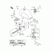 Схема вузла: Паливний бак (ZR750C-079765) для Kawasaki ZR750 Zephyr