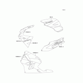 Схема вузла: Decals(green/white/violet)(zx900-b2) для Kawasaki ZX900 Ninja ZX-9R