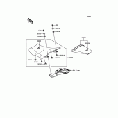 Схема узла: Сиденье для Kawasaki ZX1000 Ninja ZX-10R ABS