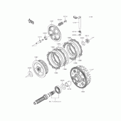 Схема вузла: Зчеплення для Kawasaki EX400 Ninja 400R