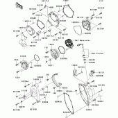 Схема вузла: Engine cover(s)(1/2) для Kawasaki ZX1000 Ninja ZX-10R