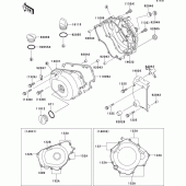 Схема вузла: Engine cover(s) для Kawasaki EL250 Eliminator 250
