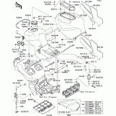 Схема вузла: Fuel tank(1/2)(b1h/b2h) для Kawasaki ZX1200 Ninja ZX-12R