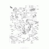 Схема вузла: Кріплення двигуна для Kawasaki KLX140 KLX140