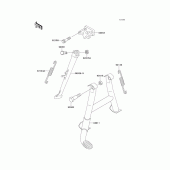 Схема узла: Подставка для Kawasaki ZX600 Ninja ZX-6