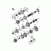 Схема вузла: Трансмісія для Kawasaki KLE650 Versys 650 ABS