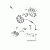 Схема вузла: Генератор для Kawasaki EX250 ZZR250
