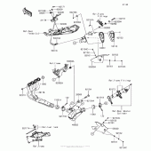 Схема вузла: Вихлопна система для Kawasaki ZX636 Ninja ZX-6R KRT Edition