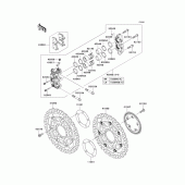 Схема узла: Передний тормоз для Kawasaki ZX1400 Ninja ZX-14R