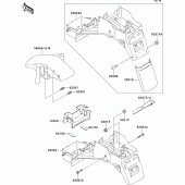 Схема вузла: Fenders(zx600-f1) для Kawasaki ZX600 Ninja ZX-6R