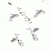 Схема вузла: Підніжки для Kawasaki ZX600 Ninja 600R