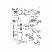 Схема вузла: Задній гальмівний циліндр Kawasaki ZX1400 Ninja ZX-14R ABS 30TH