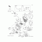 Схема вузла: Повітряний фільтр Kawasaki VN2000 Vulcan 2000