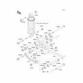 Схема вузла: Підвіска для Kawasaki ZX600 Ninja ZX-6