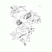 Схема вузла: Headlight(s) для Kawasaki ZX1400 Ninja ZX-14
