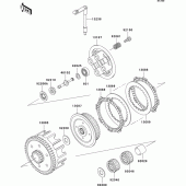 Схема узла: Сцепление для Kawasaki KX85 KX85