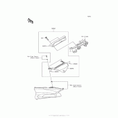 Схема вузла: Аксесуари (Tail Grip) для Kawasaki ZX1400 Ninja ZX-14R ABS