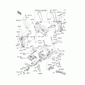 Схема узла: Крепление двигателя для Kawasaki ZR1200 ZRX1200 DAEG
