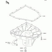 Схема вузла: Oil pan для Kawasaki ZX636 Ninja ZX-6R