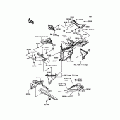 Схема вузла: Side Covers/Chain Cover для Kawasaki ZR800 Z800