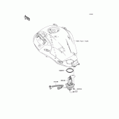 Схема вузла: Fuel pump для Kawasaki KLE650 Versys 650