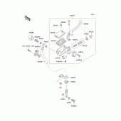 Схема вузла: Front master cylinder(el250-e1) для Kawasaki EL250 Eliminator 250