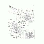 Схема узла: Картер двигателя для Kawasaki KL110 KSR