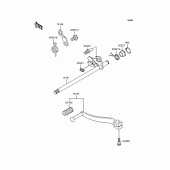 Схема вузла: Перемикач передач для Kawasaki BJ250 Estrella