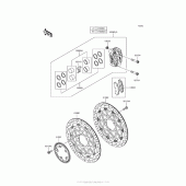 Схема узла: Передний тормоз для Kawasaki ZX1000 Ninja ZX-10R