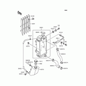 Схема вузла: Радіатор для Kawasaki KMX80 KSR-II