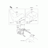Схема вузла: Сидіння для Kawasaki VN1700 Vulcan 1700 Voyager ABS