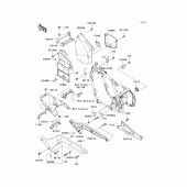 Схема вузла: Кріплення двигуна для Kawasaki VN800 Vulcan 800 Classic