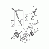 Схема узла: Коленчатый вал для Kawasaki VN900 Vulcan 900 Custom