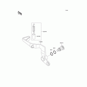 Схема узла: Лапка тормоза для Kawasaki KX65