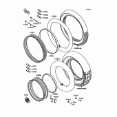 Схема вузла: Шини для Kawasaki VN1500 Vulcan 1500L