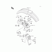 Схема узла: Крыло для Kawasaki KL250 KLR250