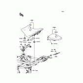 Схема вузла: Сидіння для Kawasaki ZR900 Z900 ABS