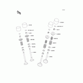 Схема узла: Клапан(ы) для Kawasaki ZX600 Ninja ZX-6R