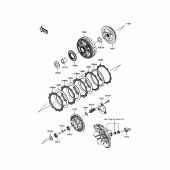 Схема вузла: Зчеплення для Kawasaki EX300 Ninja 300