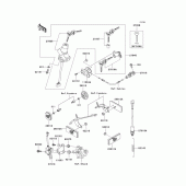 Схема вузла: Ignition switch/locks/reflectors для Kawasaki ZX636 Ninja ZX-6R