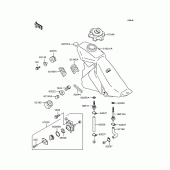 Схема вузла: Паливний бак для Kawasaki KLX250 D-Tracker