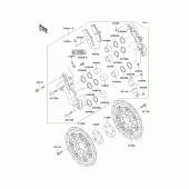 Схема вузла: Front brake(b1/b2) для Kawasaki ZX1200 Ninja ZX-12R