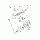 Схема вузла: Gear Change Drum/shift Fork(S) для Kawasaki ZX1400 Ninja ZX-14R ABS