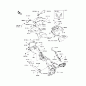 Схема вузла: Облицювальні елементи для Kawasaki EX300 Ninja 300