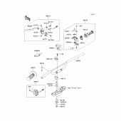 Схема узла: Руль & Пульт управления рулевой для Kawasaki KLX140 KLX140