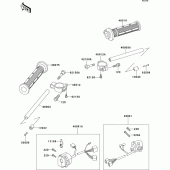 Схема узла: Руль & Пульт управления рулевой для Kawasaki ZX750 ZXR750R