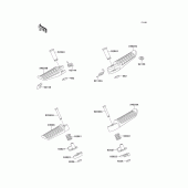 Схема узла: Подножки для Kawasaki ZX1100 GPZ1100