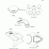 Схема вузла: Decals(green)(p7f) для Kawasaki ZX600 Ninja ZX-6R