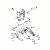 Схема вузла: Задній важіль (Маятник) для Kawasaki ZX636 Ninja ZX-6R ABS